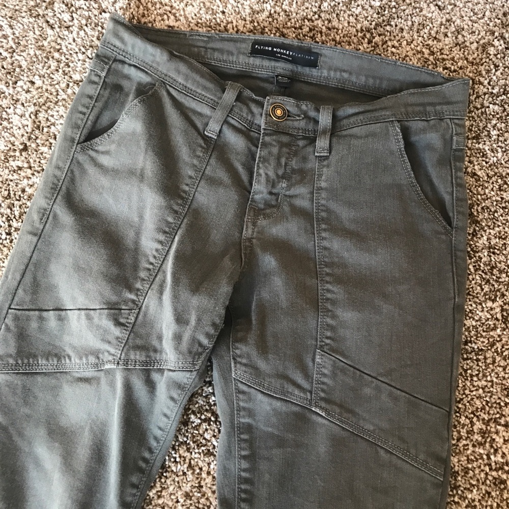 Olive Flying Monkey Jeans! Size 25!